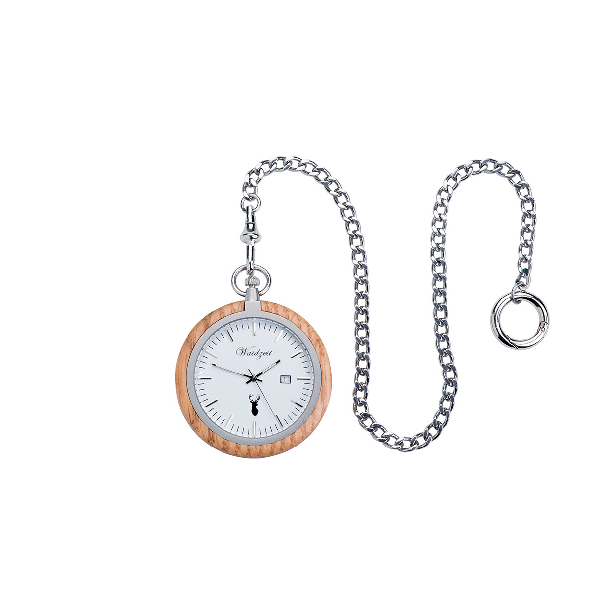 Taschenuhr Eiche
