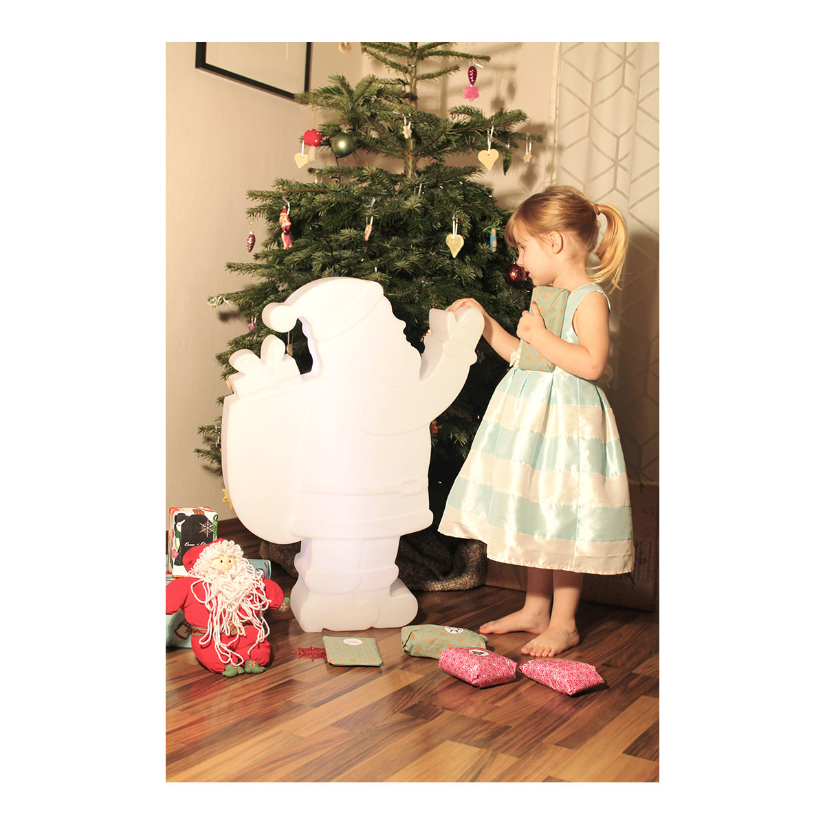 Dekoleuchte Shining Santa 78cm - RGB