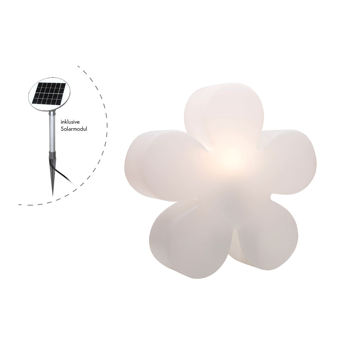 Leuchtende Blume Solar 40cm 