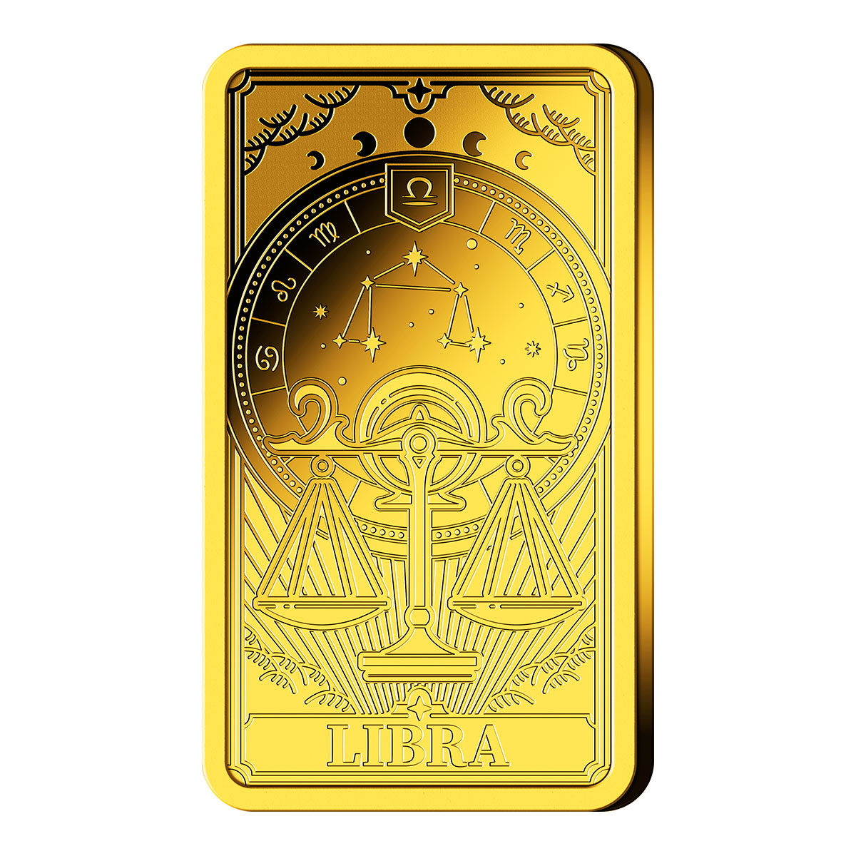 Goldbarren Sternzeichen Waage mit Zertifikat