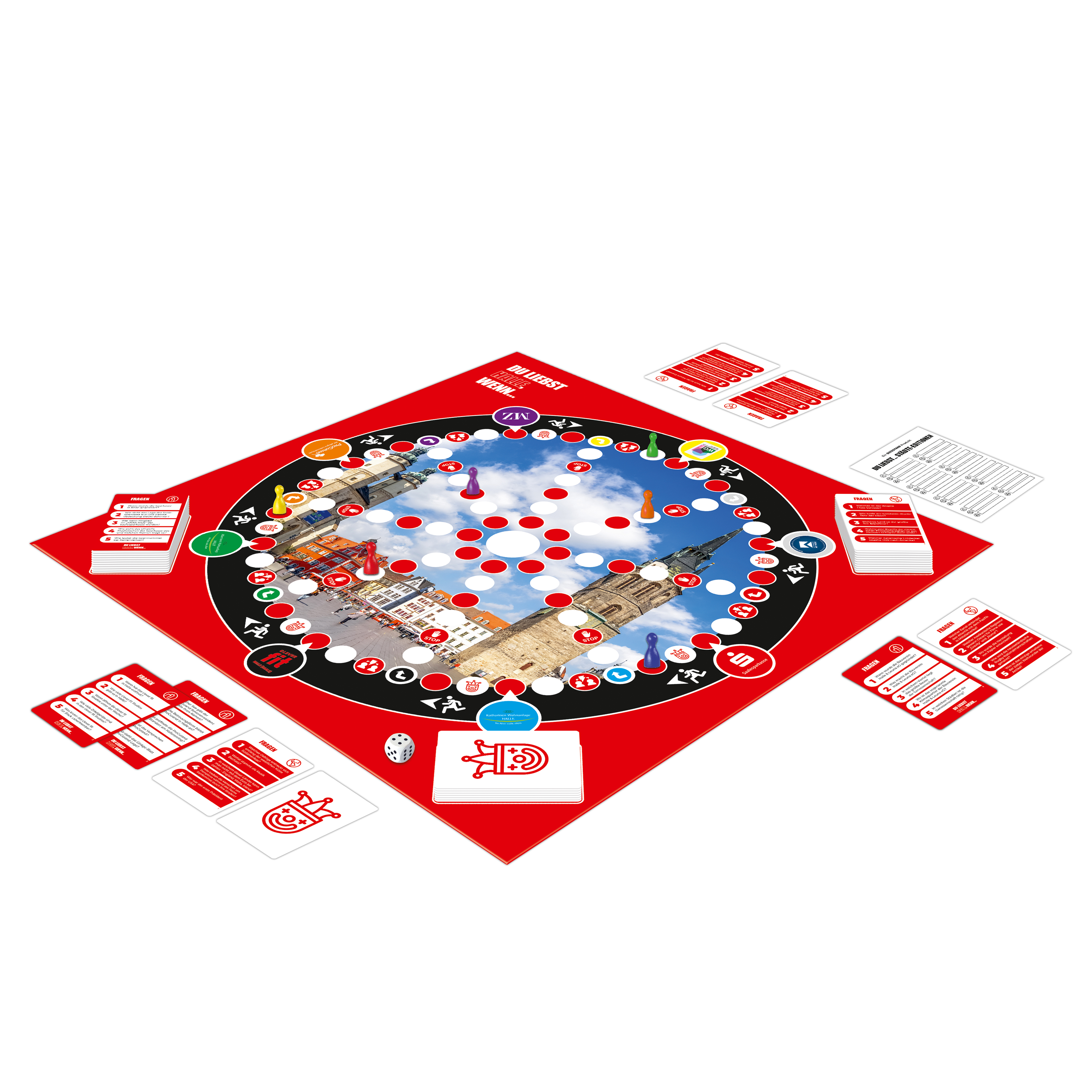 Du liebst Halle - Brettspiel