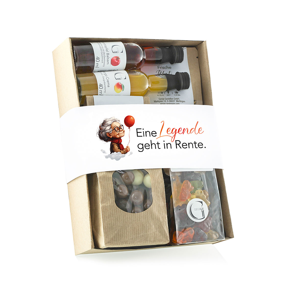 Geschenk-Set Eine Legende geht in Rente (Weiblich)