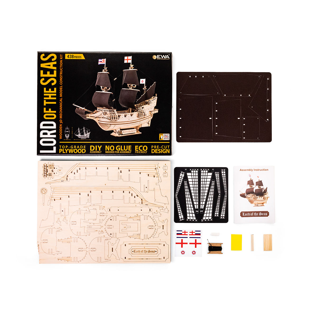  3D-Holzpuzzle, Segelschiff Lord of the Seas