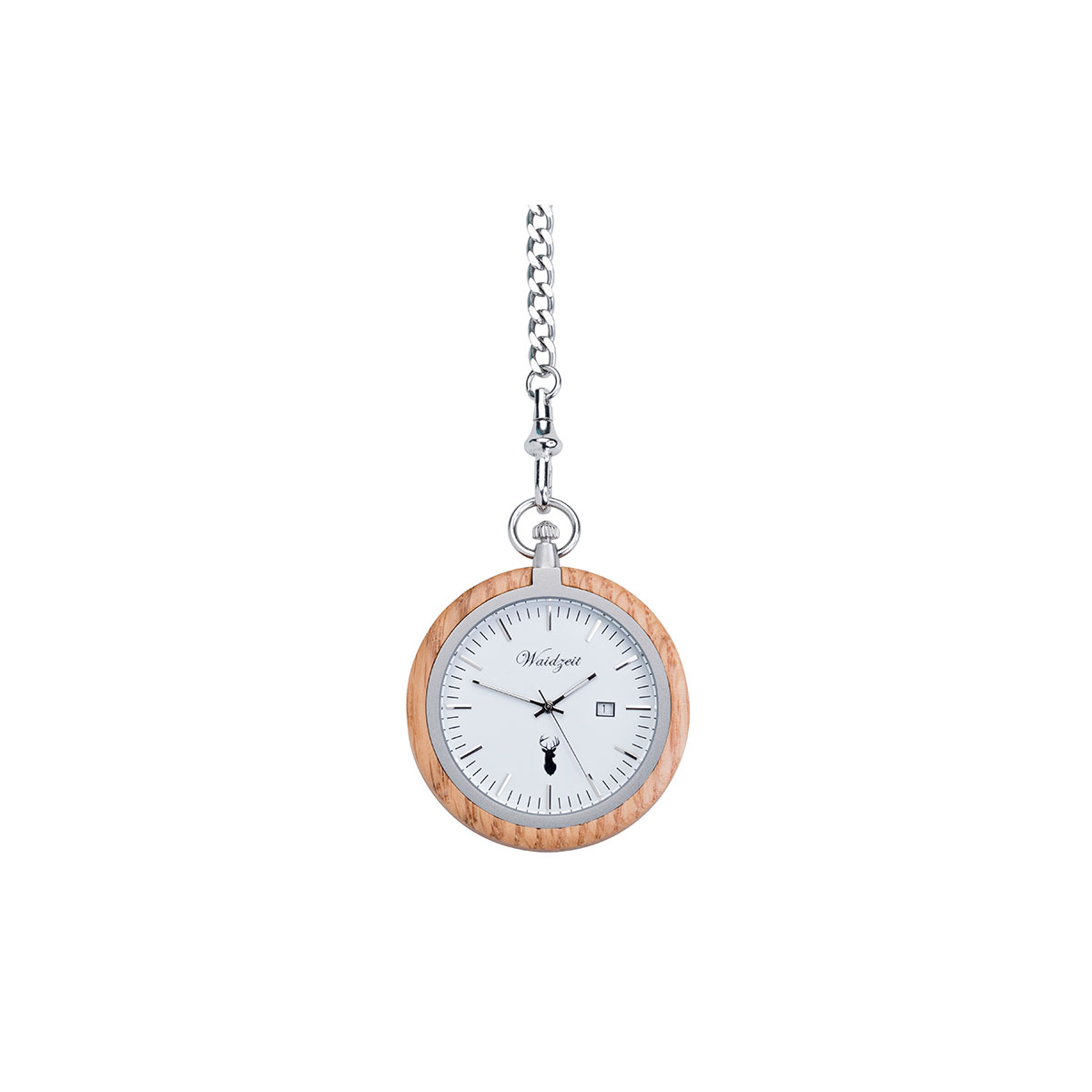 Taschenuhr Eiche