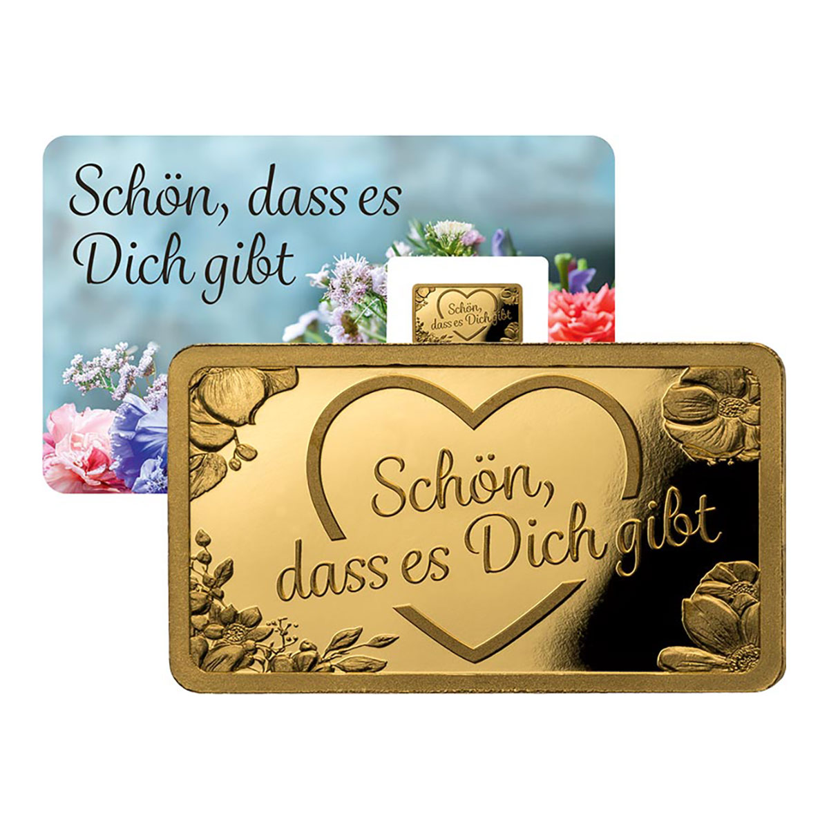 Goldbarren Schön, dass es dich gibt
