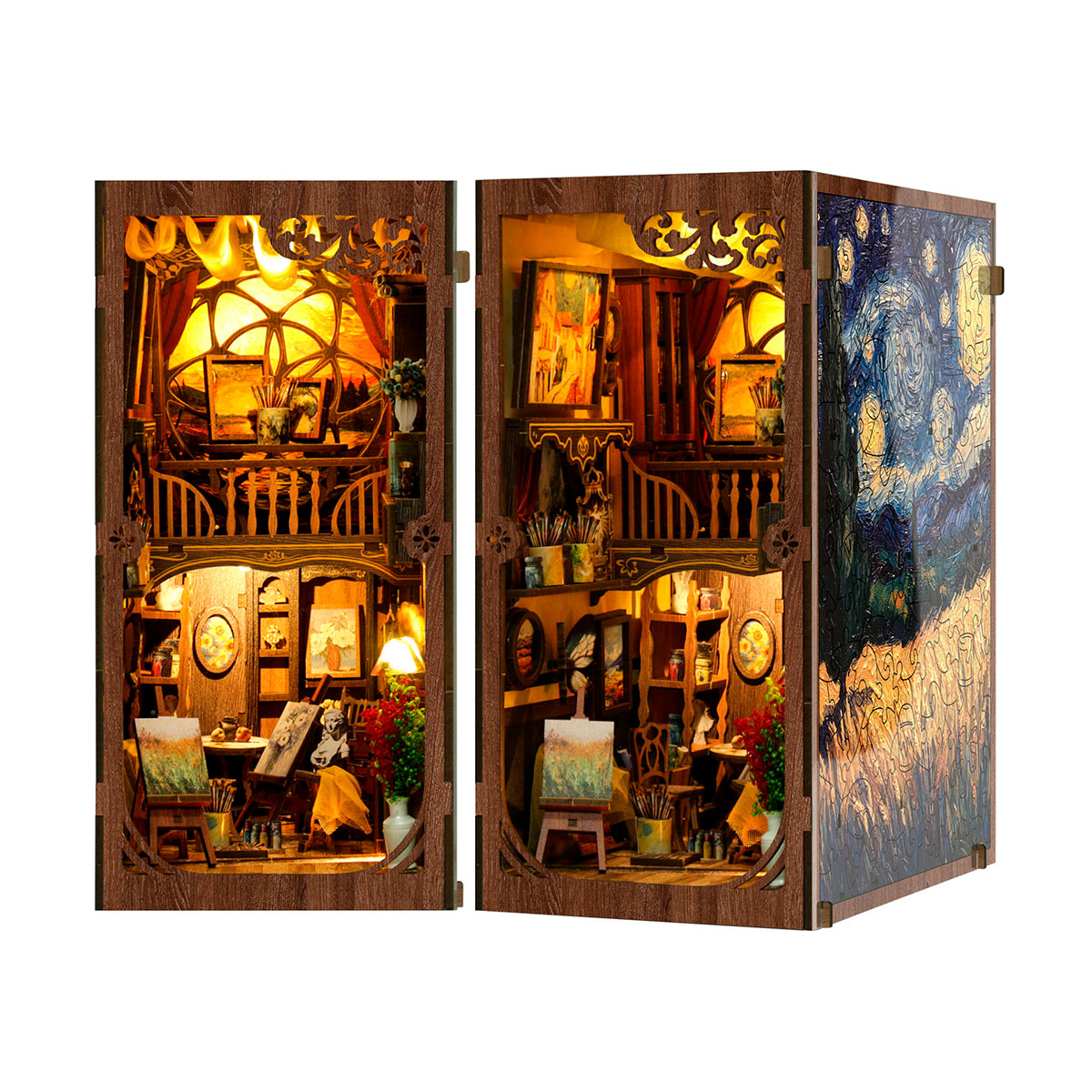 Diorama mit Puzzle, Van Gogh