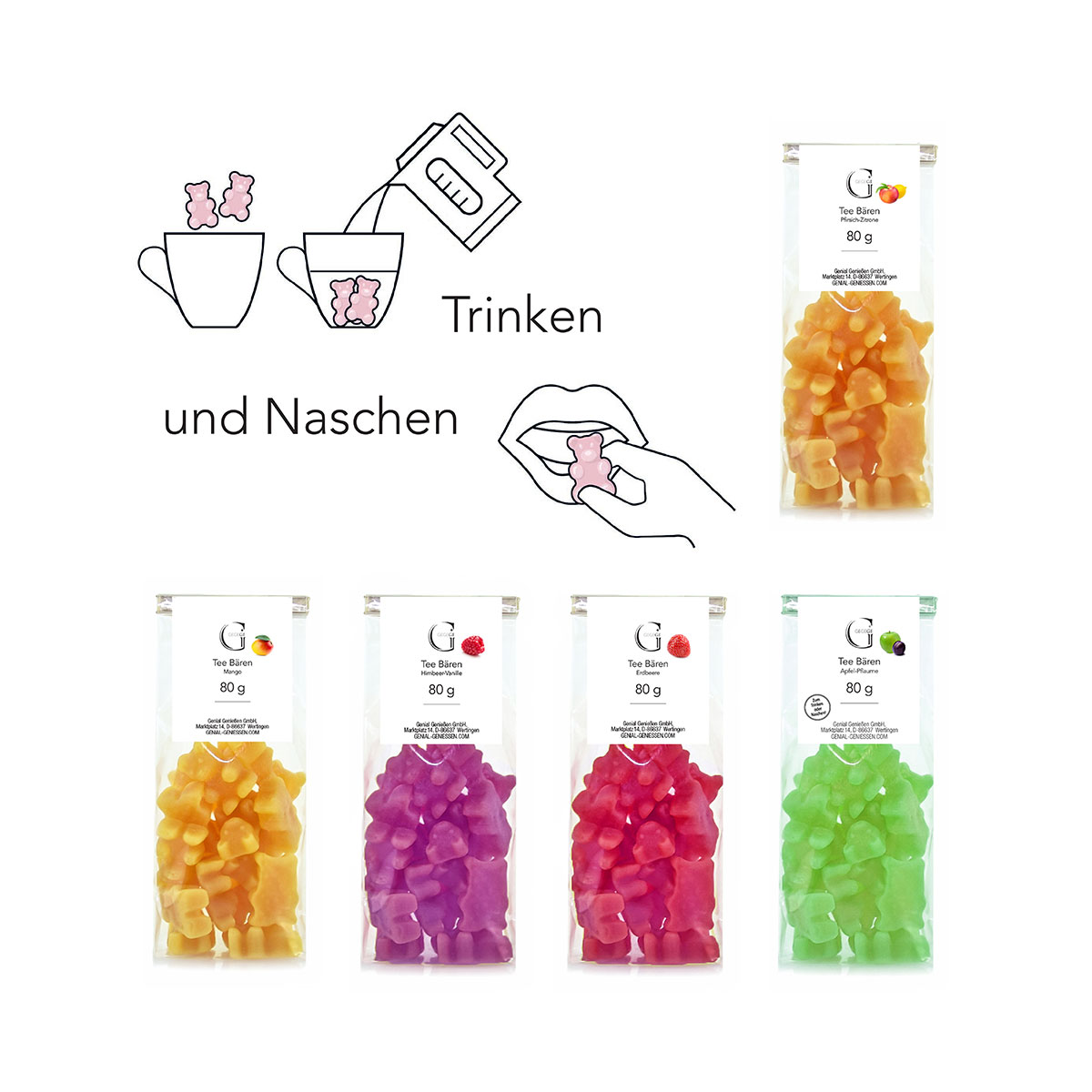 Tee-Bären-Set