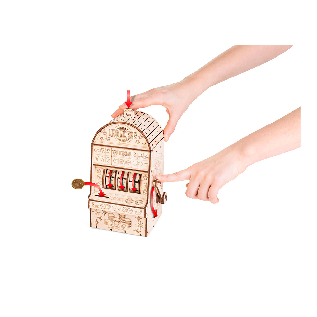 3D-Holzpuzzle, Einarmiger Bandit