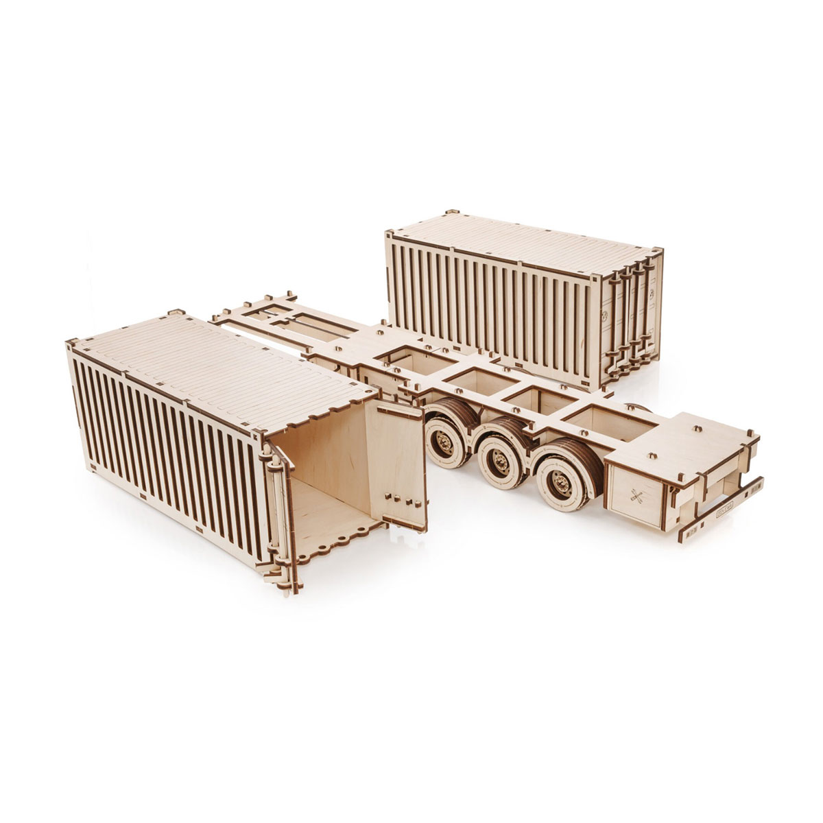 3D-Holzpuzzle Road King LKW mit Container 3D-Holzpuzzle Road King LKW mit Container
