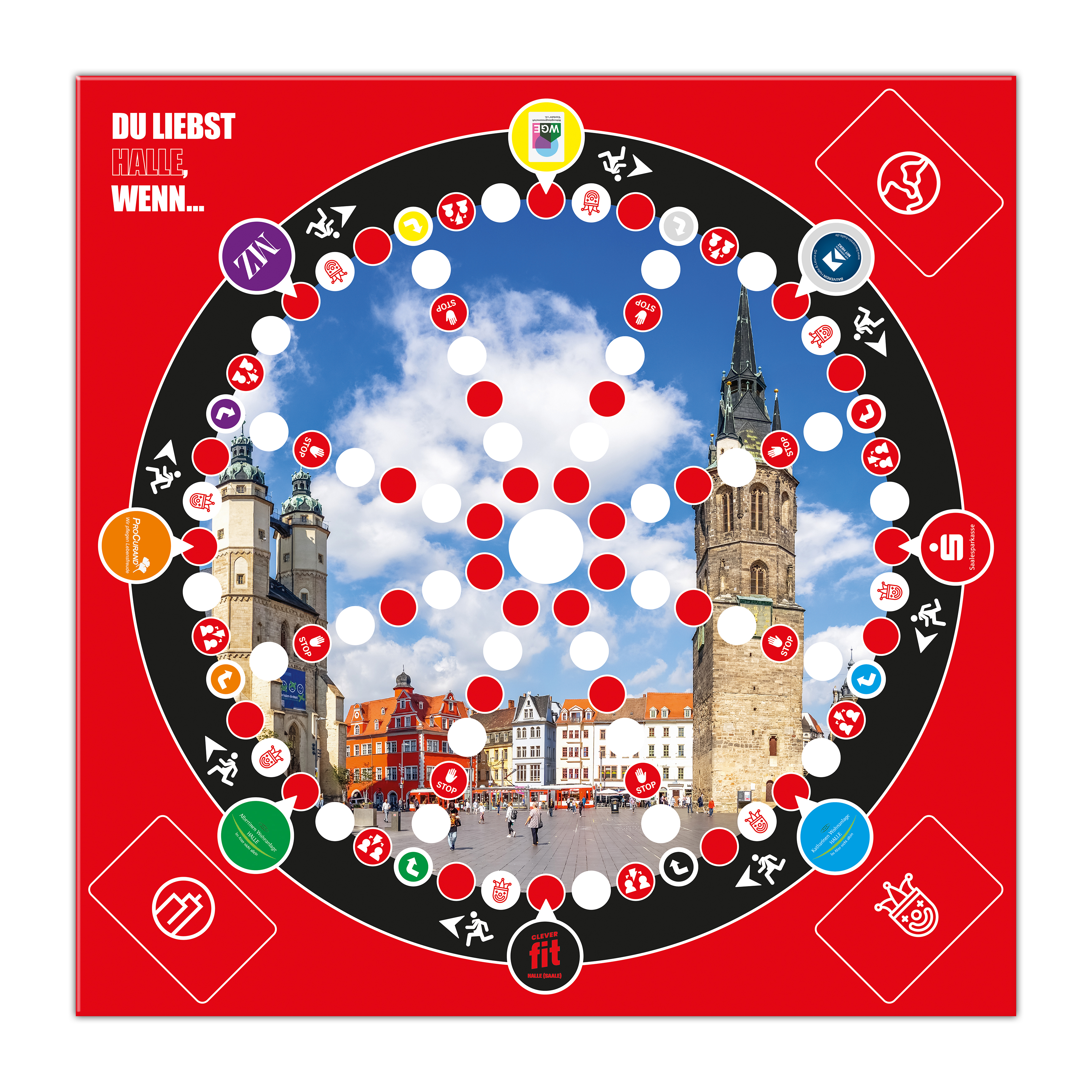 Du liebst Halle - Brettspiel