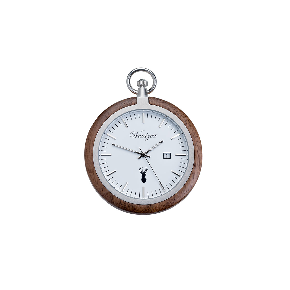 Taschenuhr Walnuss