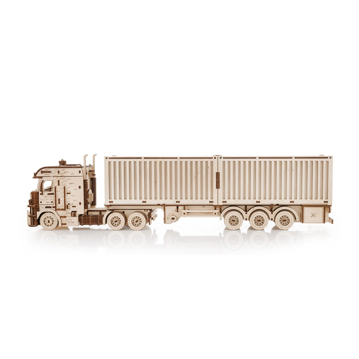 3D-Holzpuzzle Road King LKW mit Container 3D-Holzpuzzle Road King LKW mit Container