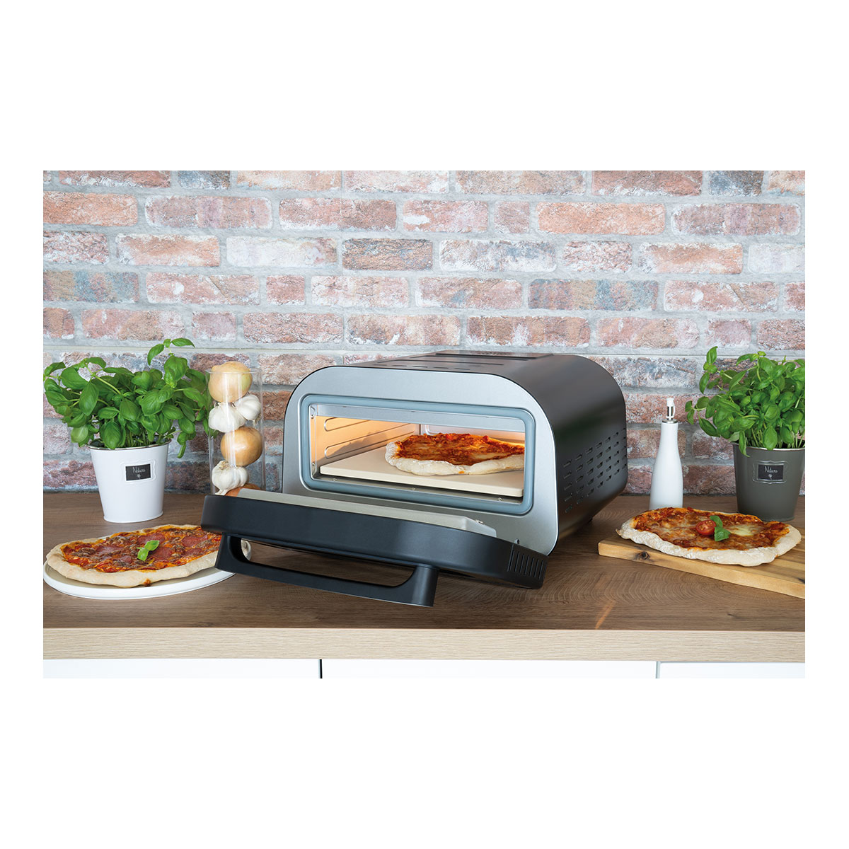 Pizzaofen Don Luigi, mit digitalem Touch-Control-Display Pizzaofen Don Luigi, mit digitalem Touch-Control-Display