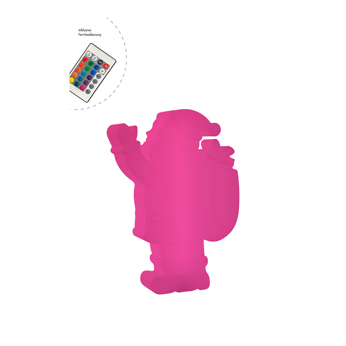 Dekoleuchte Shining Santa 78cm - RGB