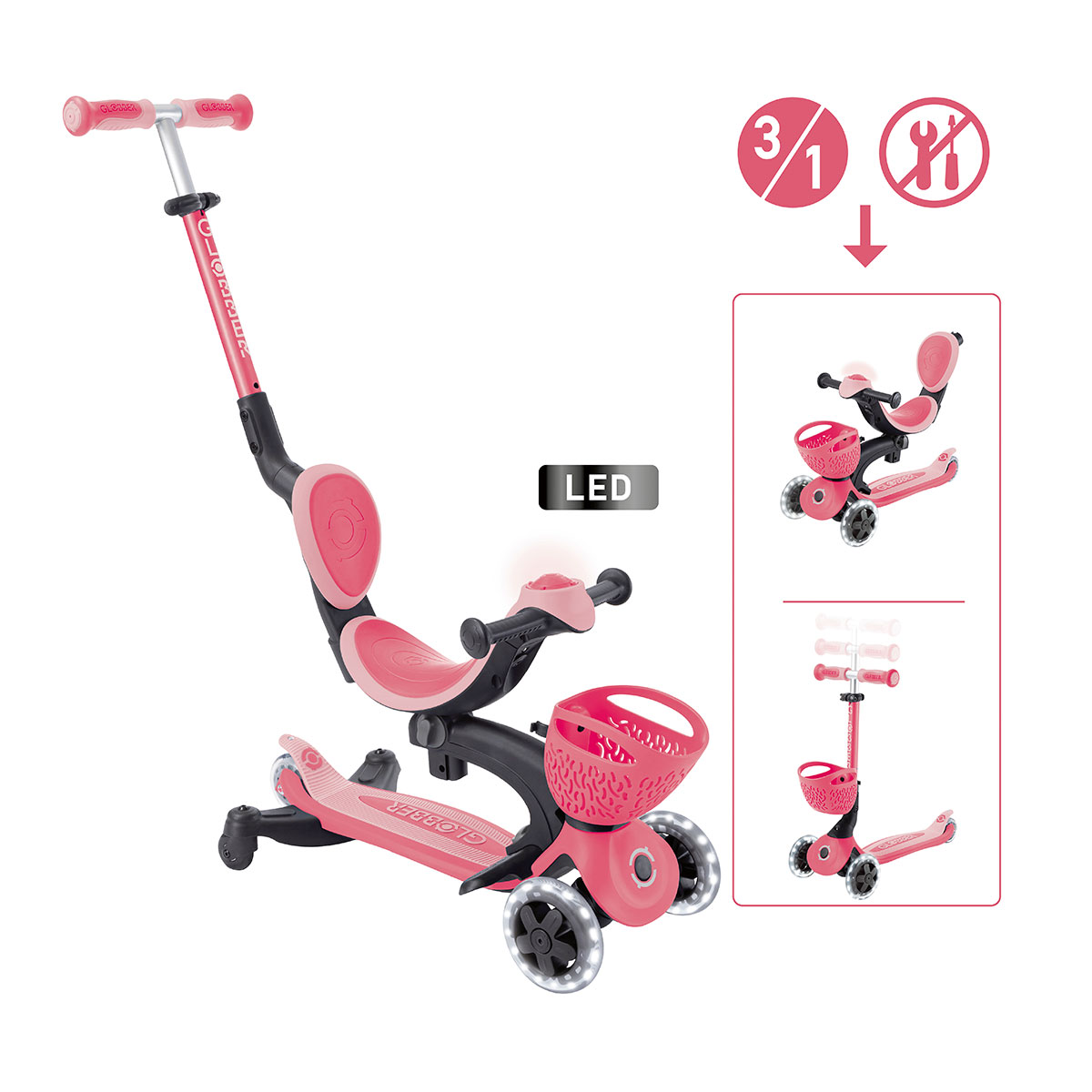 Globber Go-Up Baby 360 Lights