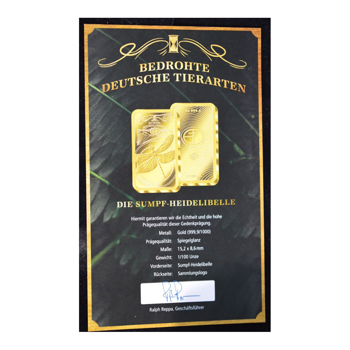 Goldbarren Bedrohte Tierarten