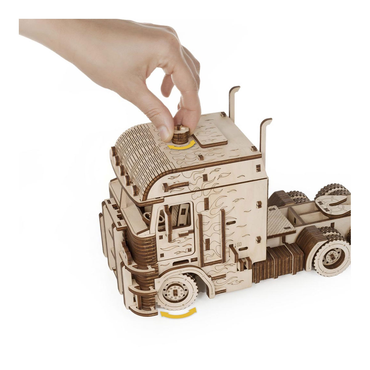 3D-Holzpuzzle Road King LKW mit Container 3D-Holzpuzzle Road King LKW mit Container