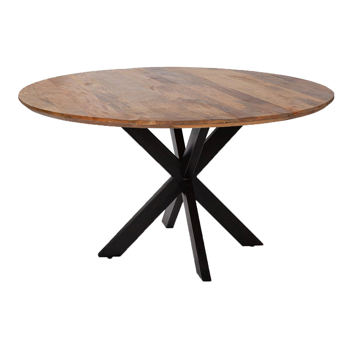  Tisch Avola Mango Cross Gestell rund 110 cm