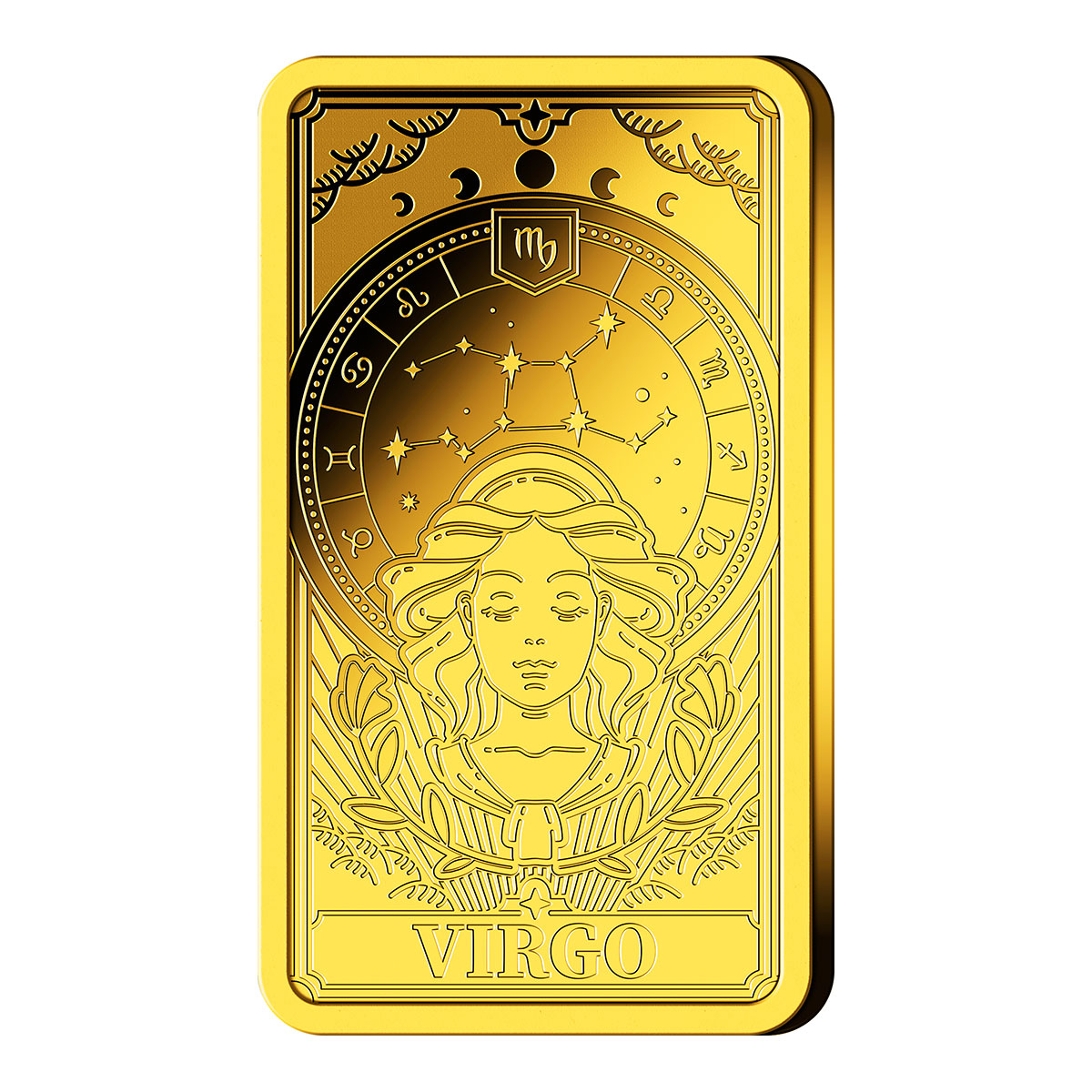 Goldbarren Sternzeichen Jungfrau mit Zertifikat