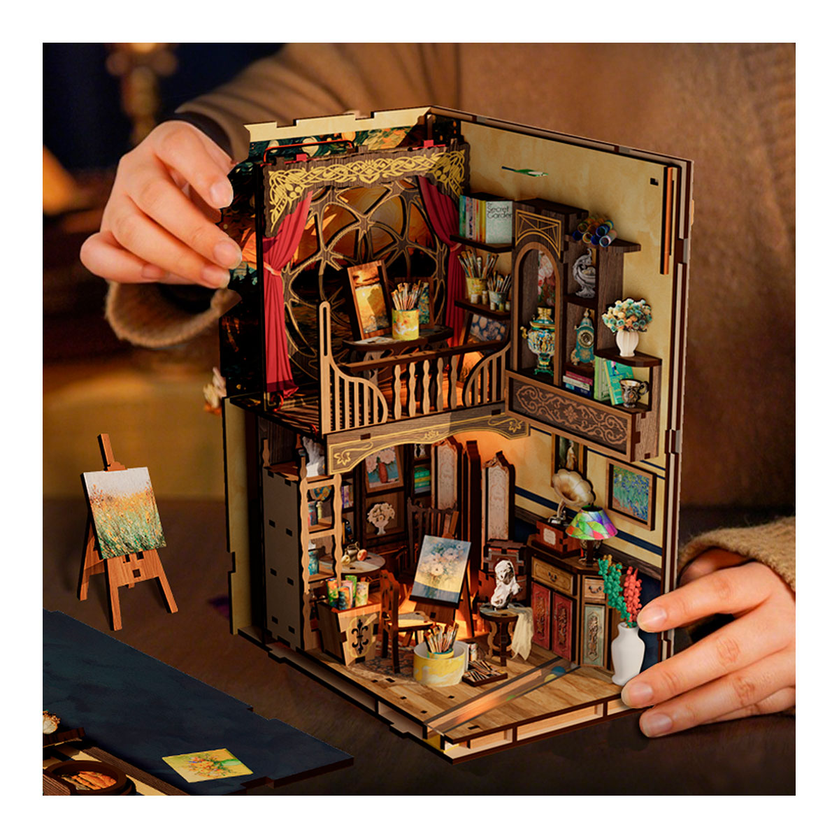 Diorama mit Puzzle, Van Gogh