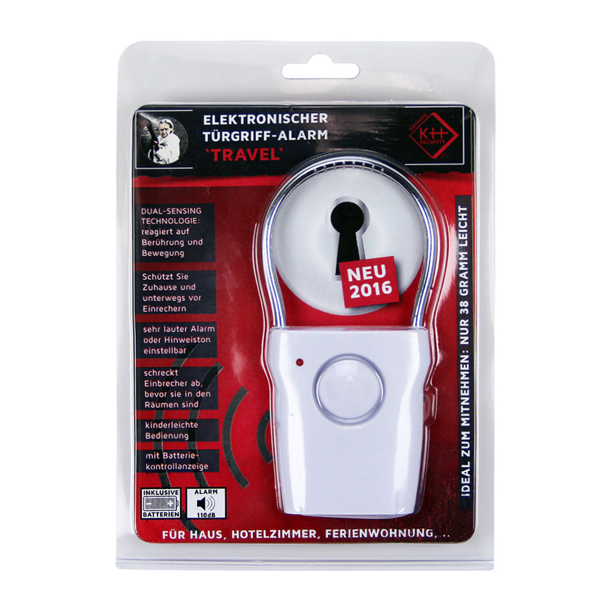 Türgriff-Alarm 2er-Set