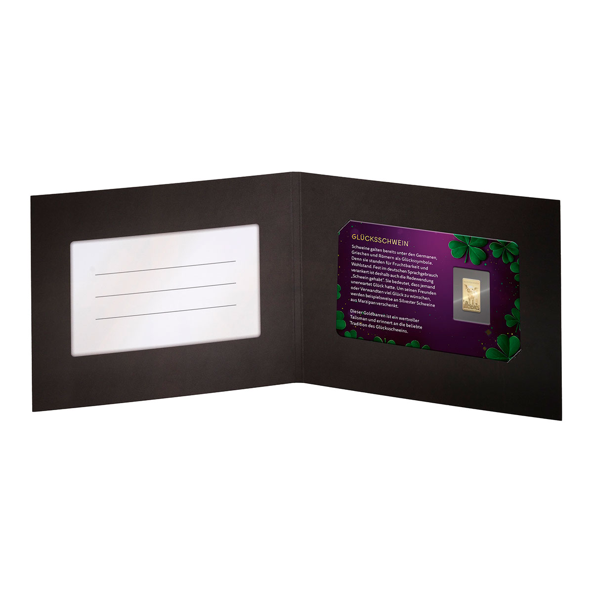 Goldplättchen Glücksschwein