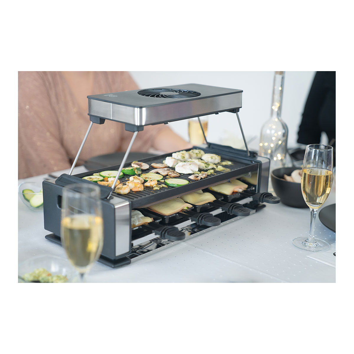 Raclette Smokeless inklusive Raclette Buch
