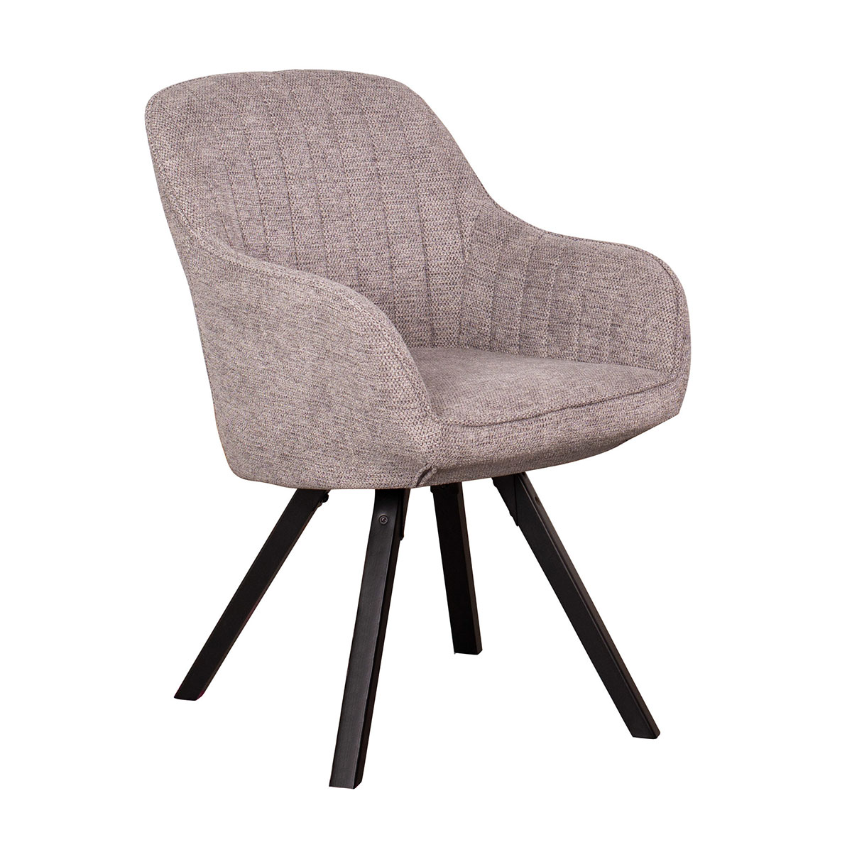 Indoormöbelset Diningsessel Matera mouse grey & Tisch Avola Gestell Cross