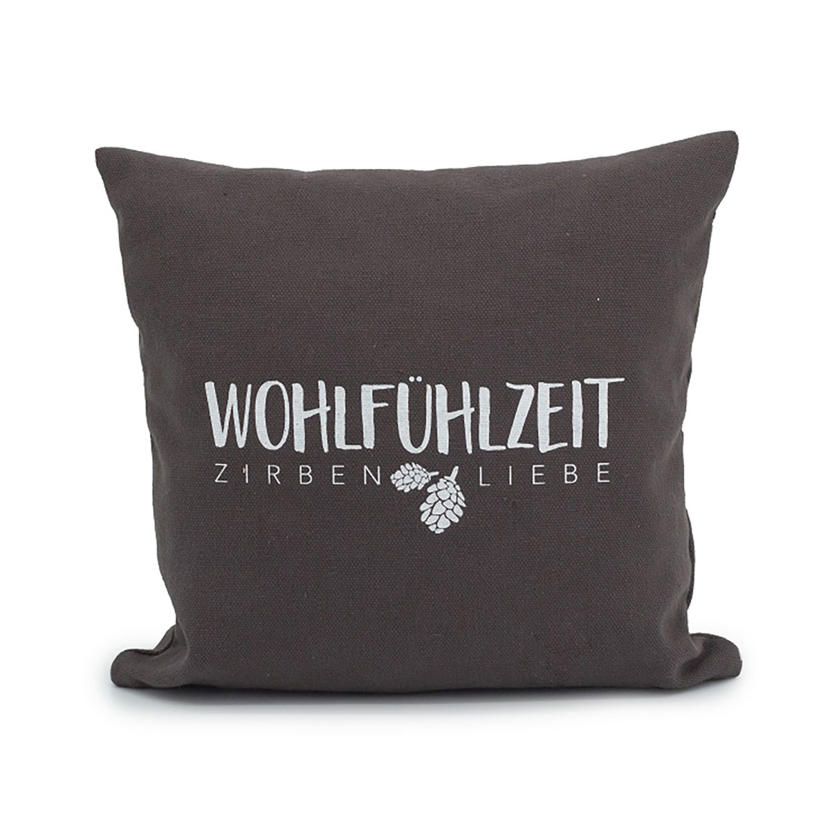 Kissen Wohlfühlzeit Anthrazit