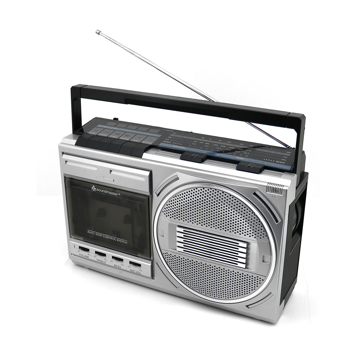 Retro Radiokassettenrekorder mit USB Wiedergabe