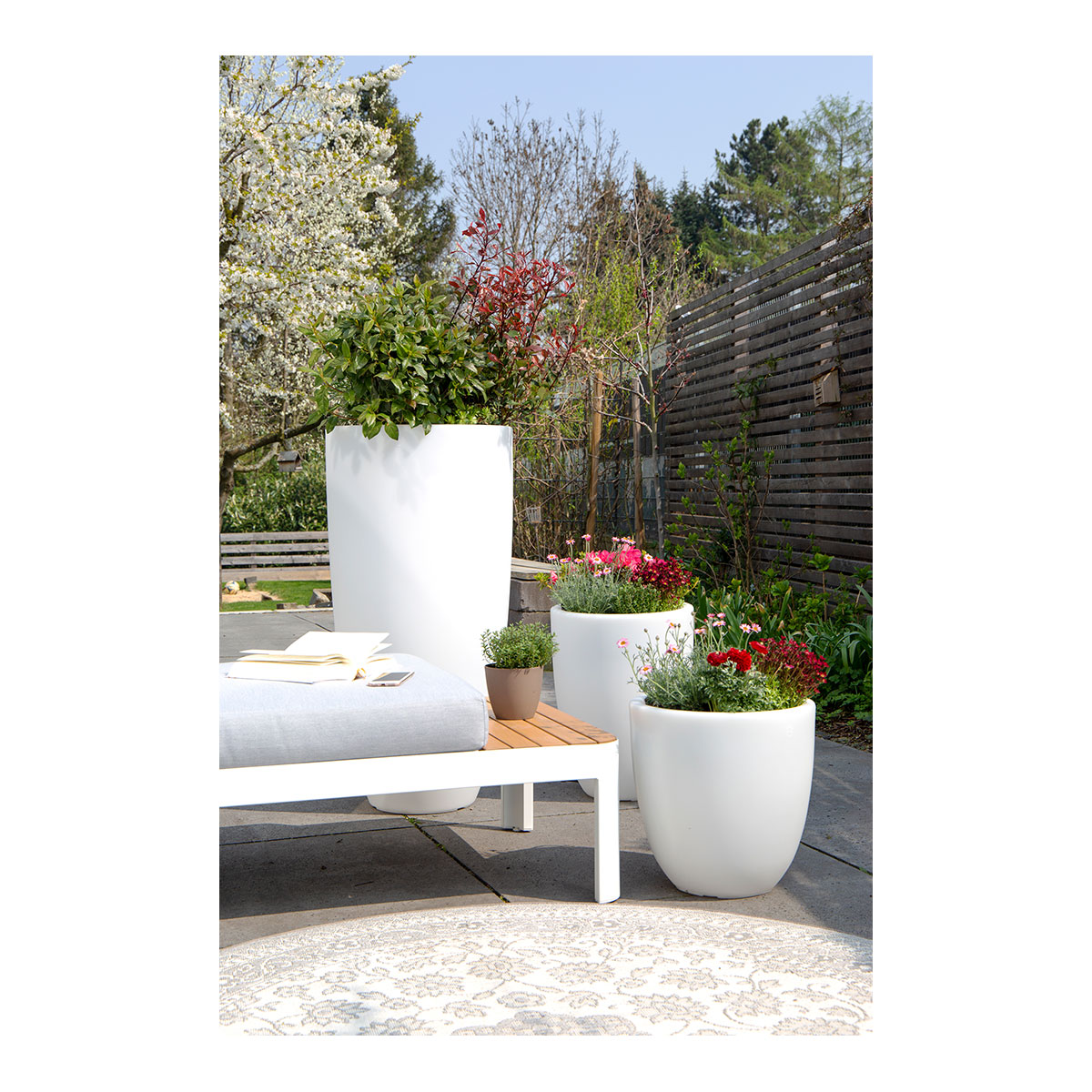 Beleuchteter Blumentopf