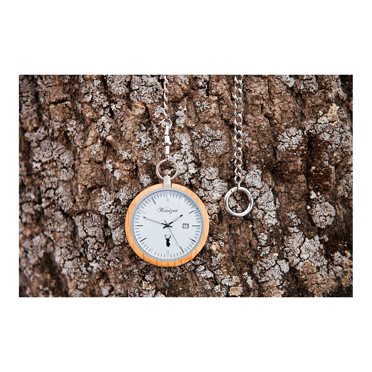 Taschenuhr Eiche