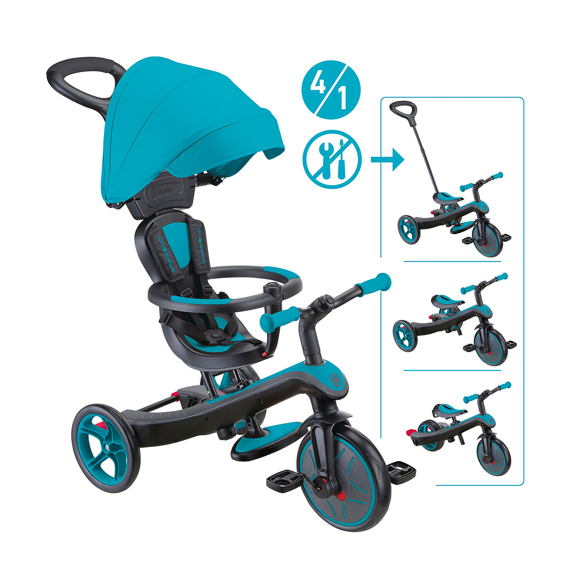 Globber Explorer Trike 4in1