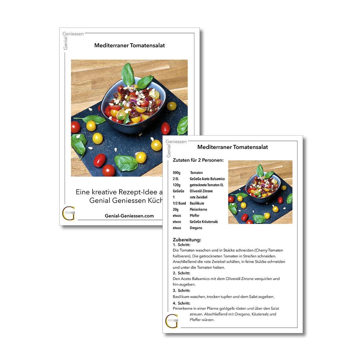 Geschenk-Set Mediterraner Tomaten-Salat