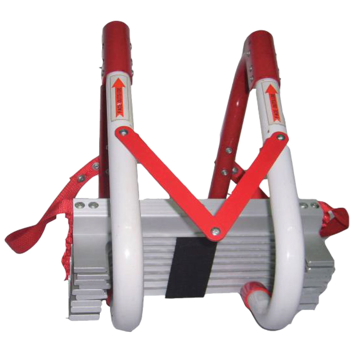 Rettungsleiter, Fluchtleiter 7,5m, Aluminium-Trittstufen