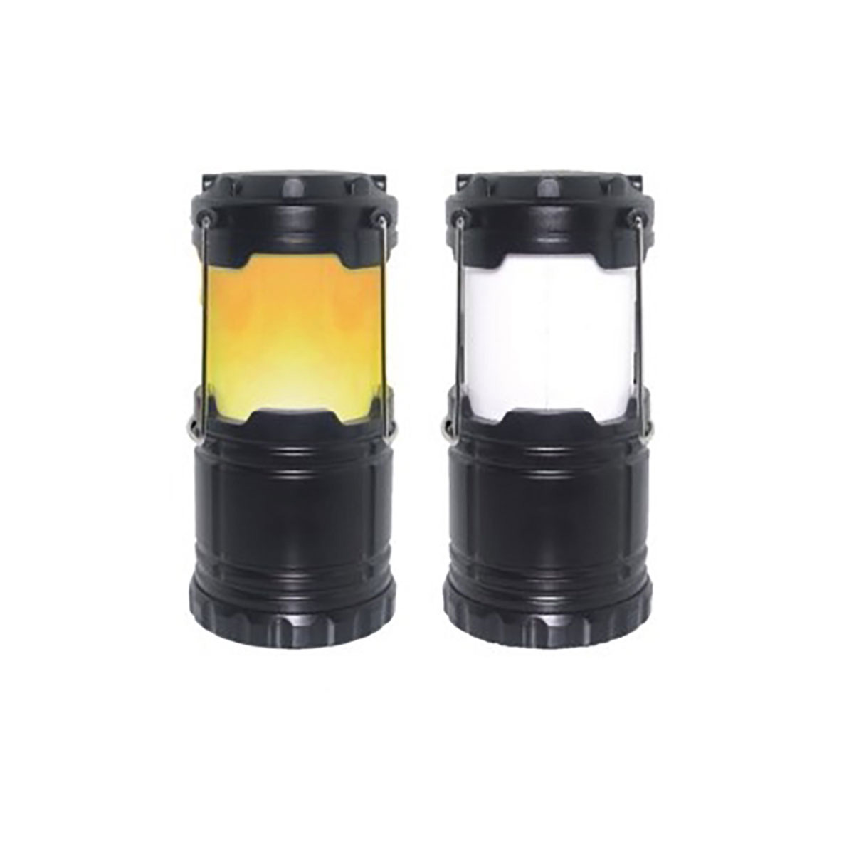 Campinglaterne mit Flammeneffekt 2er-Set