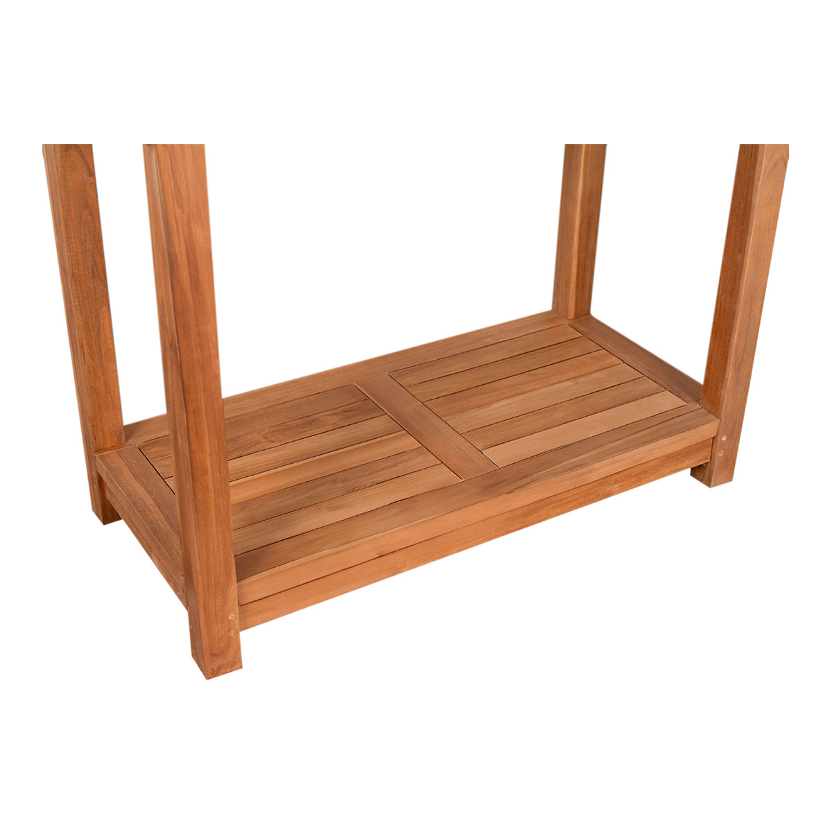  Pflanztisch Salford, Teak, mit Ablage