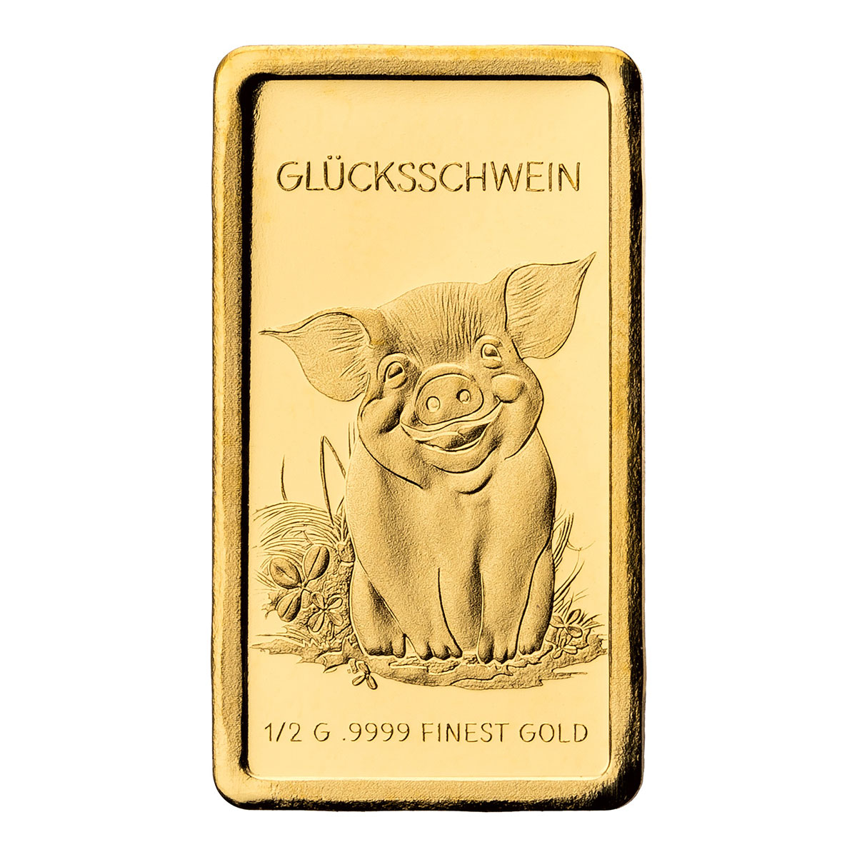 Goldplättchen Glücksschwein