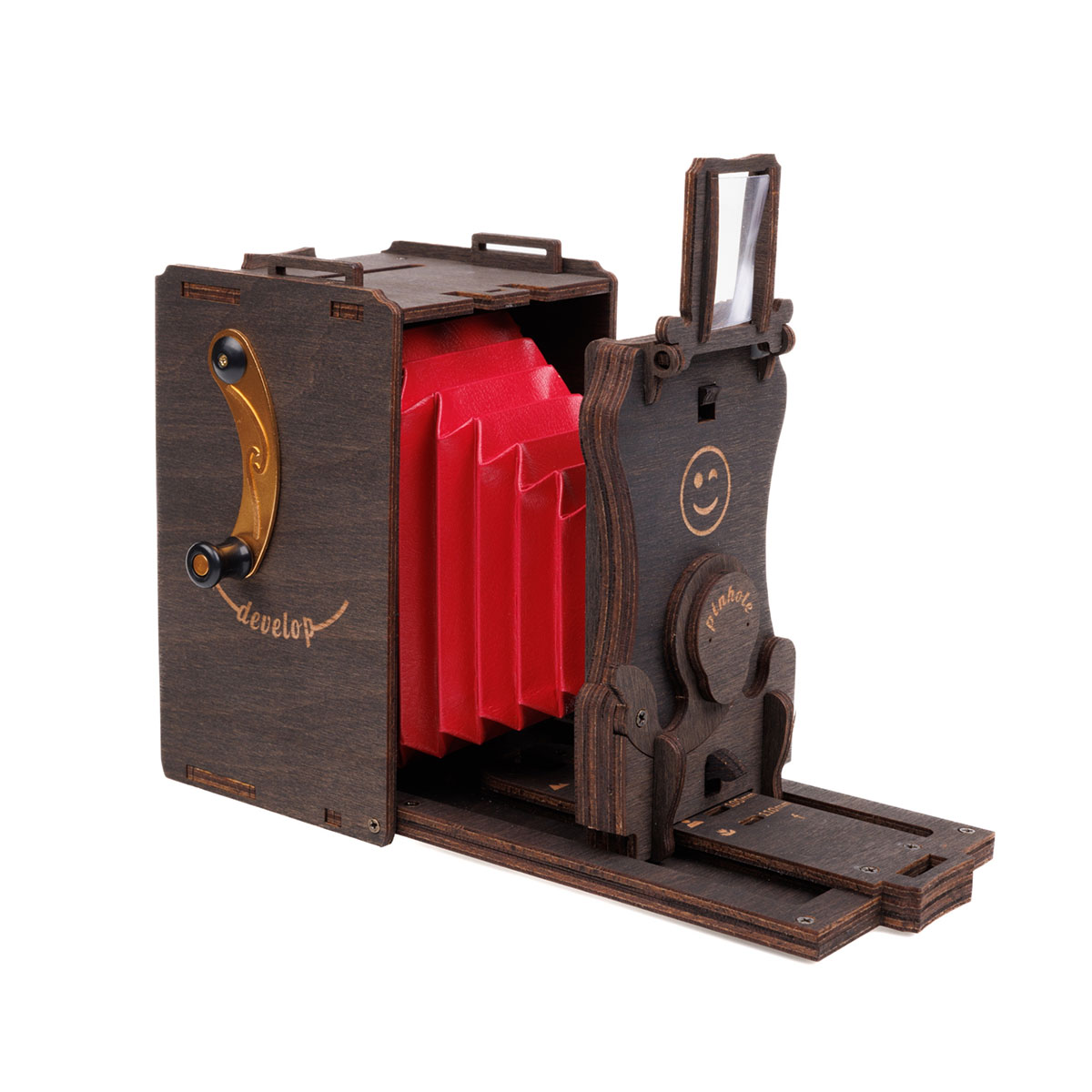 3D-Holzpuzzle, Sofortbildkamera Bausatz, inkl. Fujifilm Instax (für 10 Aufnahmen)