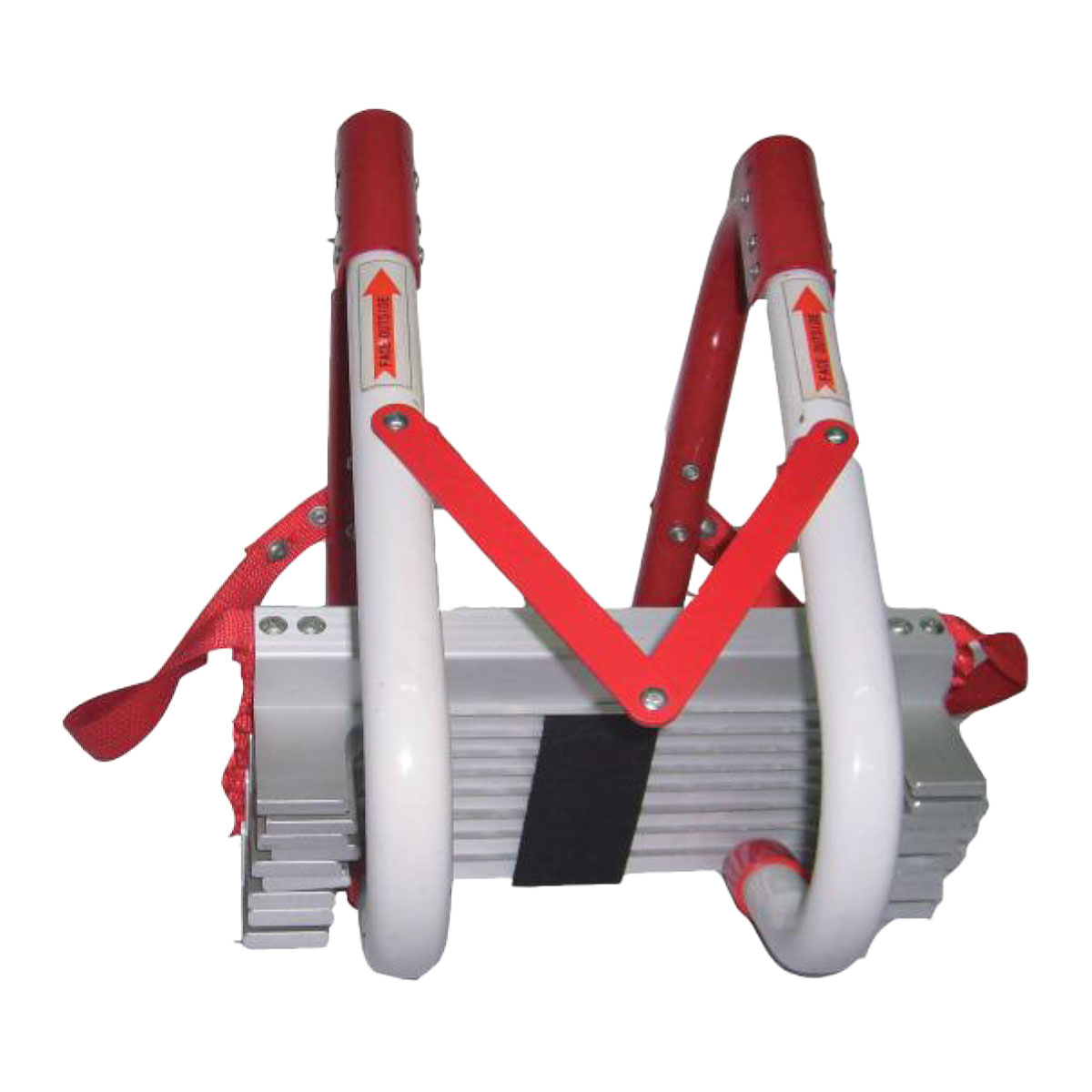 Rettungsleiter, Fluchtleiter 7,5m, Aluminium-Trittstufen