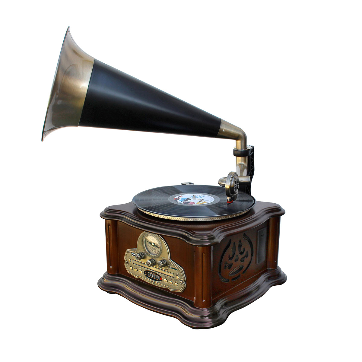 Stereo Grammophon mit UKW/MW-Radio, USB/SD, Bluetooth®, Encoding