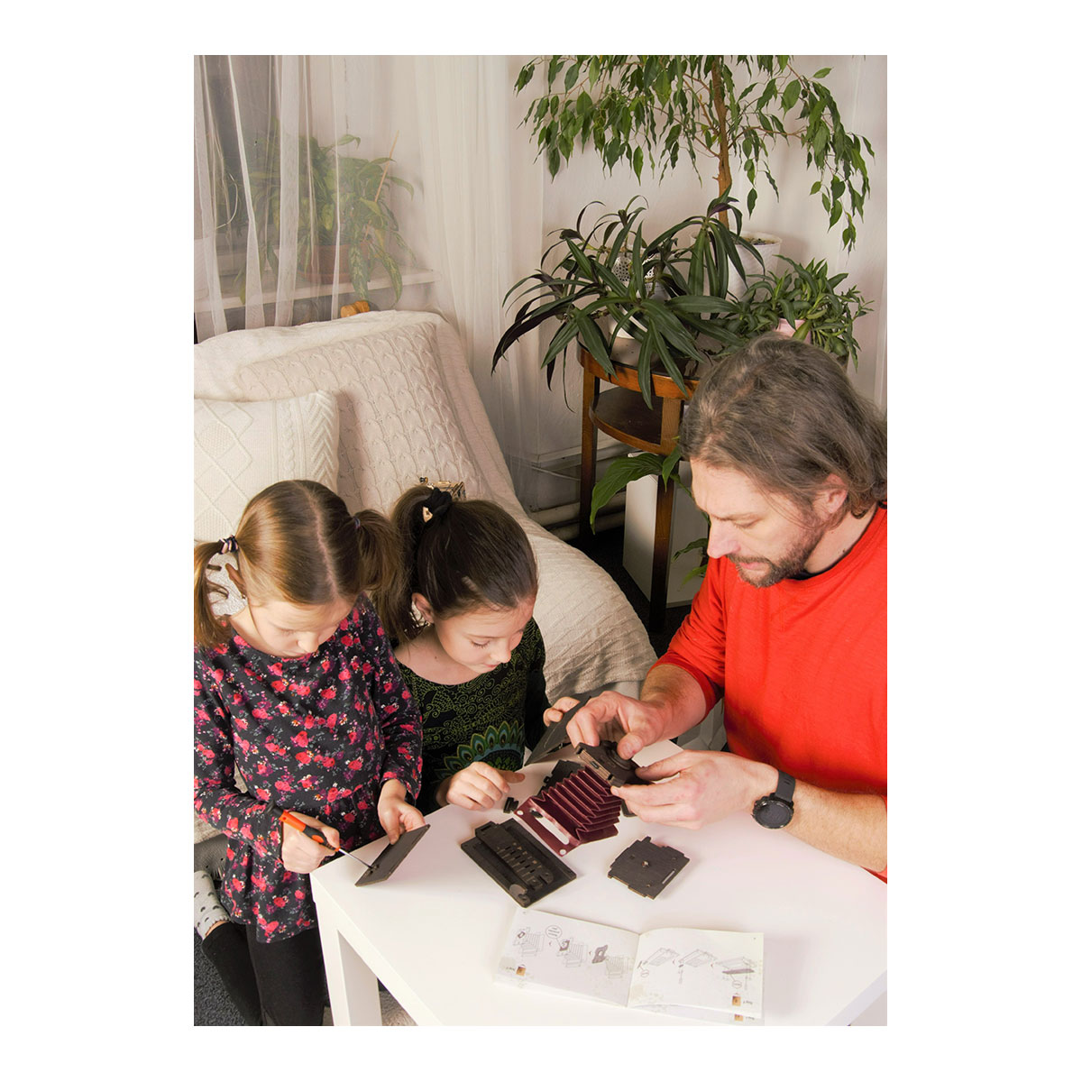 3D-Holzpuzzle, Sofortbildkamera Bausatz, inkl. Fujifilm Instax (für 10 Aufnahmen)