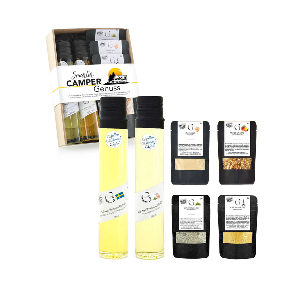 Geschenk-Set Smarter Camper Genuss