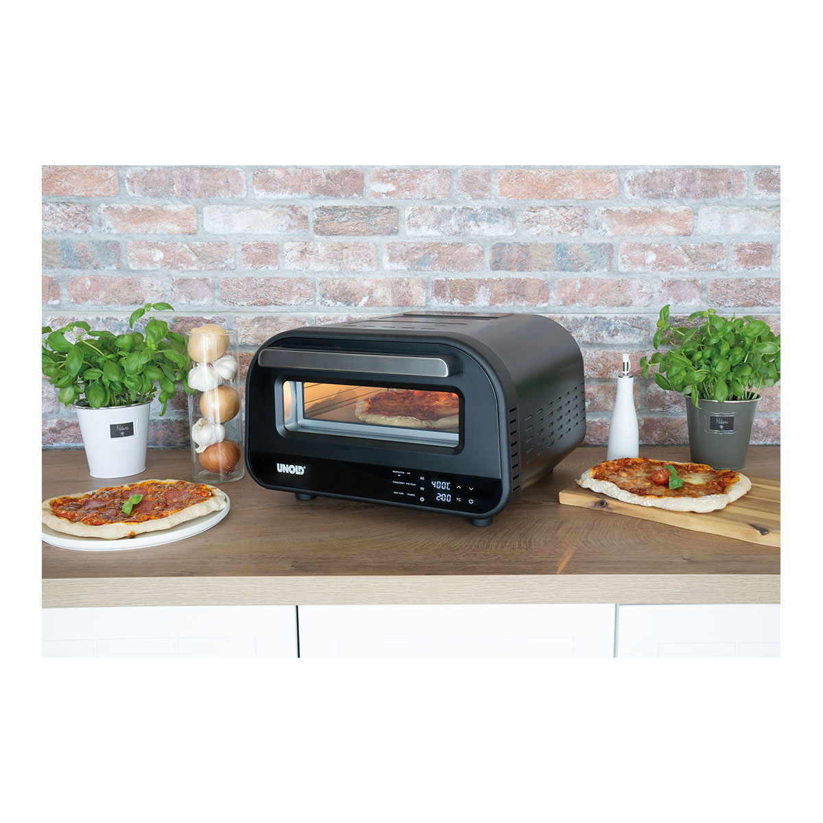 Pizzaofen Don Luigi, mit digitalem Touch-Control-Display Pizzaofen Don Luigi, mit digitalem Touch-Control-Display